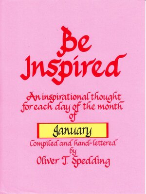 cover image of Be Inspired--January